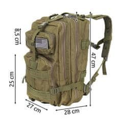 Trizand taktički i planinarski ruksak 35L, vojni