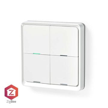 Nedis SmartLife prekidač za napajanje Zigbee 3 0 Zidni nosač Android IOS Plastika Bijela