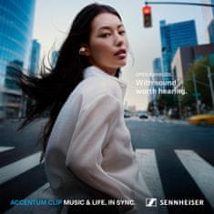 Sennheiser Accentum Clip slušalice, True Wireless, bijele