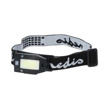Nedis LED prednje svjetlo | Napajanje baterijama / USB napajanje | 3,7 V DC | baterije uključene | Punjivo | Naznačeni svjetlosni tok: 180 lm | Domet osvjetljenja: 20 m