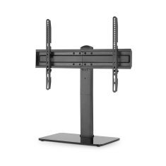 Nedis Fiksni TV stalak | 37 - 70 " | Maksimalna podržana težina zaslona: 40 kg | Podesiva unaprijed postavljena visina | Kaljeno staklo / Čelik | Crna