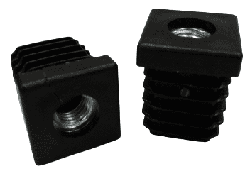 Umetni čep s metalnim navojem M8 20x20 20 KOM CRNI