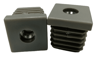 Umetni čep s metalnim navojem M6 25x25 20 KOM SIVI