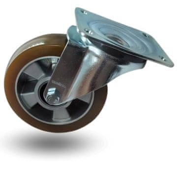Okretni kotač, set kolica, 200 mm, 500 kg, JTAU 2003, aluminij-poliuretan