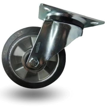 Okretni kotač, set kolica, 160 mm, 350 kg, JPAB 1603, aluminij-guma