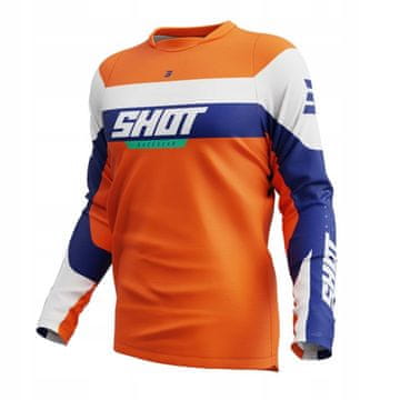 ENDURO SHOT RACING DEVO LEAGUE NARANČASTI PLAVI KTM XS motokros dres