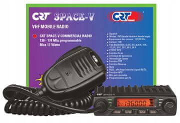 CRT Space COM V VHF radio 136-174 MHz 17 W 199 kanala CTCSS DCS