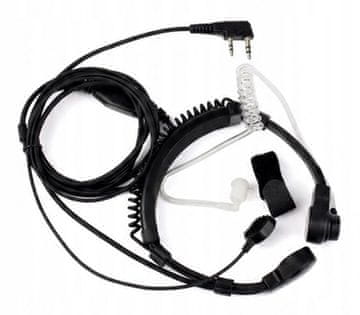 Mikrofon za grlo za Baofeng UV-5R UV-82 UV-3R Plus Kenwood konektor