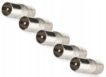 CONOTECH Set od 5x antenskih konektora RF muški utikač 6,8 mm NS-123 cink