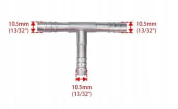 T-SPOJ ZA CRIJEVA KLIMATIZACIJE G 8 - ZA ALUMINIJSKO CRIJEVO 10 MM