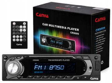 CRS-009 1 DIN auto radio USB SD AUX RDS daljinski upravljač 4x60 W