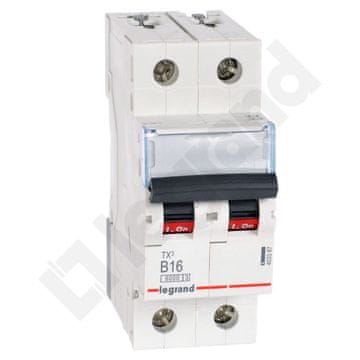 LEGRAND Automatski osigurač S 302 2P B 16A 6000A TX3