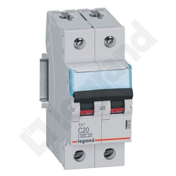 LEGRAND Automatski osigurač S 302 2P C 20A 6000A TX3