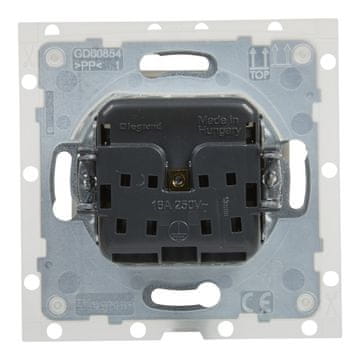 LEGRAND Utičnica 2P+Z IP44 - 16 A - 250 V~ - automatski terminali - sa zatvaračem, BIA