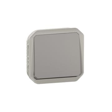 LEGRAND Jednopolni pritisni gumb, mehanizam 10A-250V~ - sivi, NOVI PLEXO 55