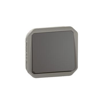 LEGRAND Jednopolni pritisni gumb, mehanizam 10A-250V~ - antracit, NOVI PLEXO 55