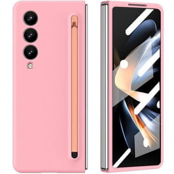 GS Futrola za Samsung Galaxy Z Fold 4 5G, sa staklom i olovkom, roza