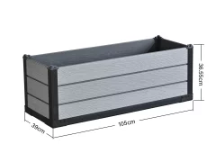 Bello Giardino Vrtna tegla Elegantna tegla za cvijeće Pravokutna tegla za cvijeće 105x39x36,55 cm