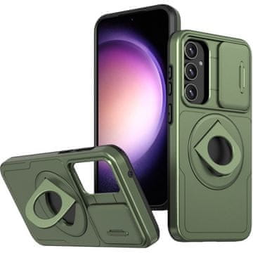 GS Samsung Galaxy A54 Armor maska za MagSafe, CamShield magnet, zelena