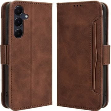 GS Preklopna futrola za Samsung Galaxy A55 5G, utor za karticu, smeđa