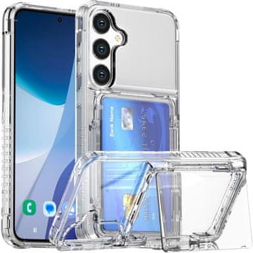 GS Futrola za Samsung Galaxy S24+ Plus, držač za kartice, prozirna