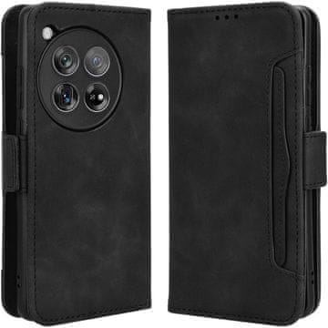 GS Preklopna futrola za OnePlus 12 5G, utor za karticu, crna