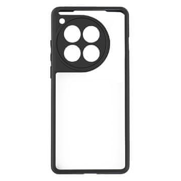 GS OnePlus 12 5G Fusion hibridna maskica sa zaštitom za kameru, prozirna/crna