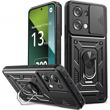 GS Oklopna futrola za Xiaomi Redmi Note 13 Pro 5G, CamShield Slide, crna