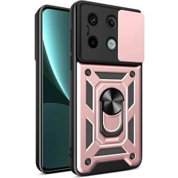 GS Oklopna futrola za Xiaomi Redmi Note 13 Pro 5G, CamShield Slide, roza