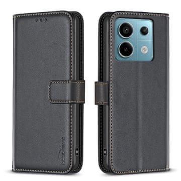 GS Preklopna futrola za Xiaomi Redmi Note 13 Pro 5G, BINFEN novčanik, crna