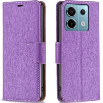 GS Xiaomi Redmi Note 13 Pro 5G preklopna futrola, novčanik od liči kože, ljubičasta