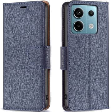 GS Preklopna futrola za Xiaomi Redmi Note 13 Pro 5G, novčanik od liči kože, tamnoplava