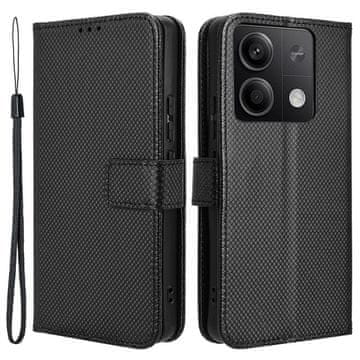GS Preklopna futrola za Xiaomi Redmi Note 13 5G, pametni magnet za novčanik, crna