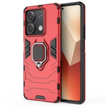 GS Futrola za Xiaomi Redmi Note 13 5G, prsten za stalak, crvena