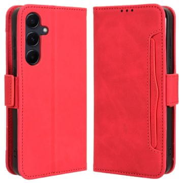 GS Preklopna futrola za Samsung Galaxy A35 5G, utor za karticu, crvena