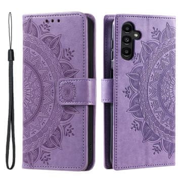 GS Preklopna maskica za Samsung Galaxy A35 5G, Mandala, ljubičasta