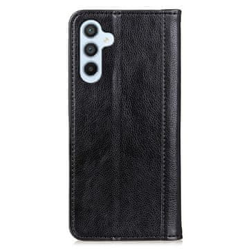 GS Futrola za Samsung Galaxy A35 5G, novčanik od liči kože, crna