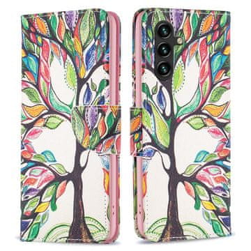 GS Preklopna maskica za Samsung Galaxy A35 5G, novčanik, drvo života