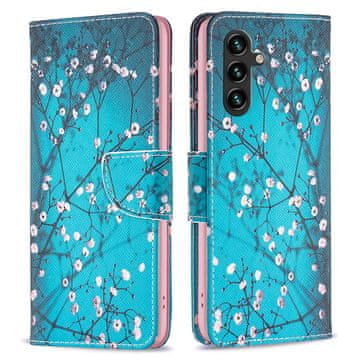 GS Preklopna futrola za Samsung Galaxy A35 5G, novčanik, Sakura plava