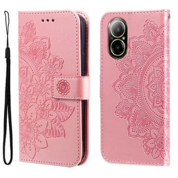 GS Preklopna maskica za Realme C67, Mandala, ružičasto zlatna