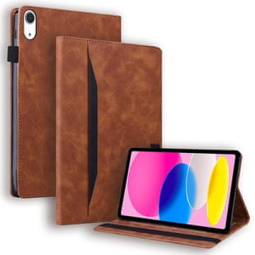 GS Futrola za iPad 11" 2025 A16 (11. gen.) / iPad 10.9" 2022 (10. gen.), klasična, s držačem za olovku, smeđa