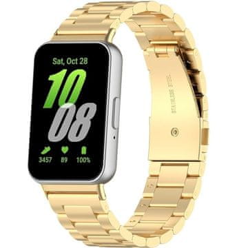 GS Čelična narukvica za Samsung Galaxy Fit 3, zlatna