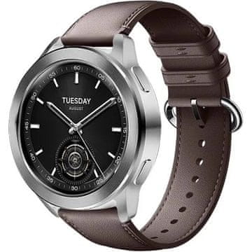 GS Univerzalni kožni remen 22 mm s ovalnom kopčom, smeđi