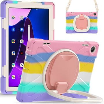 GS Dječja futrola za Lenovo Tab M10 10.1 Gen 3, oklopljena s remenom, višebojna