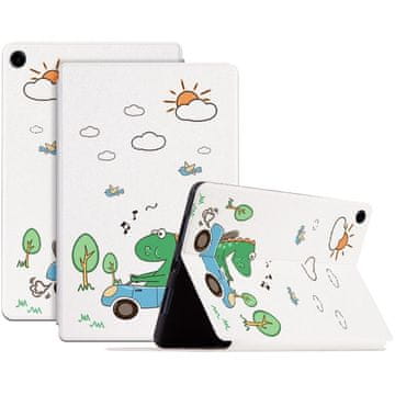 GS Preklopna futrola za Samsung Galaxy Tab A9+, dinosaur u vožnji