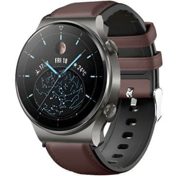 GS Univerzalni kožni remen 22 mm, smeđa/crna