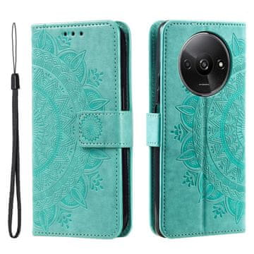GS Preklopna futrola za Xiaomi Redmi A3, Mandala, zelena