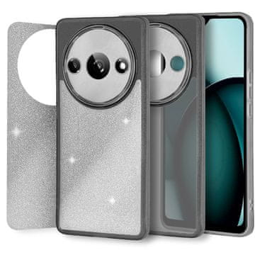 Overboard Futrola za Xiaomi Redmi A3, svjetlucavi prah, crna