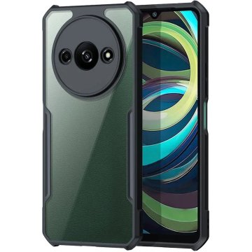 GS Futrola za Xiaomi Redmi A3, s magnetskom pločom, prozirna / crna