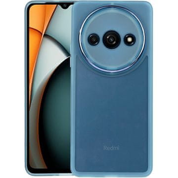 GS Silikonska maskica za Xiaomi Redmi A3, sa zaštitom za kameru, prozirna/plava